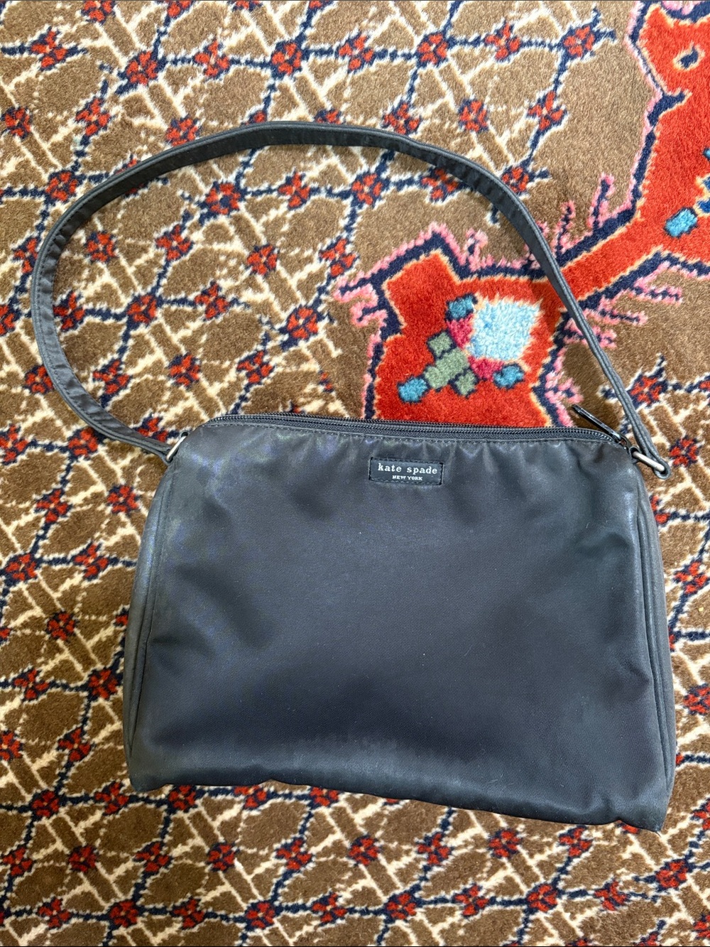 kate spade Black Nylon Shoulder Crossbody Bag